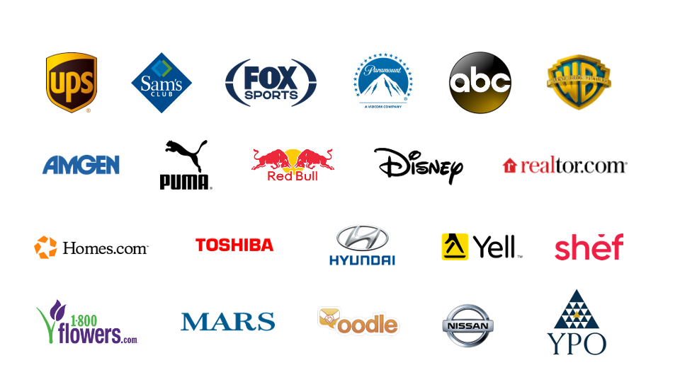 Logos of brands Graick has worked with